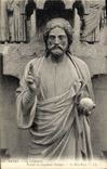 CPA Reims la Cathedrale Portail du Jugement Dernier le Bon Dieu 