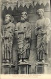 CPA Cathedrale de Reims Portail Septentrionat statue d'apotres au porche de gauche 