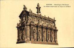 CPA Reims Basilique St Remi la Chasse Renfermant le Corps de St Remi 