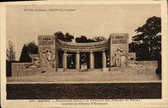 CPA Reims Monument eleve a la memoire des Enfants de Reims tombes au Champs d'Honneur 