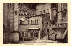 CPA Roc Amadour le Parvis des Eglises 