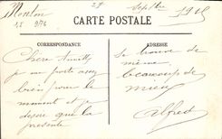 CPA Menton Une Allee de Palmiers 