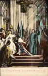 CPA Les Fresques du Pantheon Le Sacre de Charles VII a Reims 