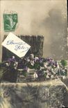 CPA Bonne Fete fleurs