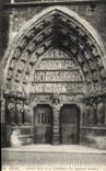 CPA Reims Portail Nord de la Cathedrale Le Jugement dernier 