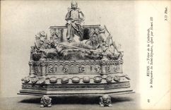 CPA Reims Tresor de la Cathedrale le Reliquaire du Saint Sepulcre offert par Henri III 