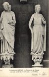 CPA Cathedrale de Reims Statues de la Facade 