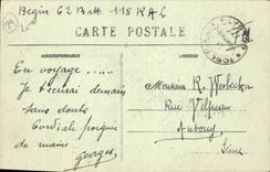 CPA Avallon Vallee du Cousin Les sites pittoresques Route de Pontaubert 