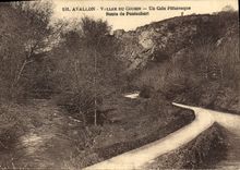 CPA Avallon Vallee du Cousin Un Coin pittoresque Route de Pontaubert 