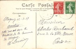 CPA Environs d'Avallon Grot de la Foudre 