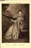 CPA Musee du Louvre Watteau La Finette 