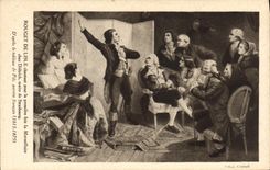 CPA Rouget de Lisle chantant pour la premiere fois la Marseillaise chez Dietrich maire de Strasbourg