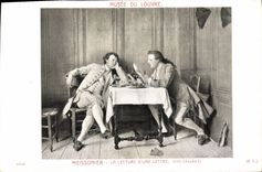 CPA Musee du Louvre Meissonier La lecture d'une lettre 