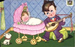 CPA Schlaf Kindchen schlaf 