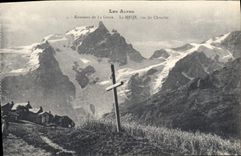 CPA Les Alpes Environs de la Grave La Meije vue du Chazalet 