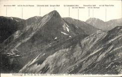 CPA Pelerinage de N D de la Salette Du Chamoux vue du Sanctuaire et du mont Gargas 
