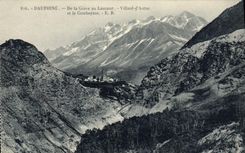 CPA Dauphine De la Grave au Lautaret Villard d'Arene et le Combeynot 