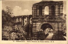 CPA Bordeaux Ruine Romaine du Palais Gallien 