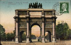 CPA Paris L'Arc de Triomphe du Carrousel 