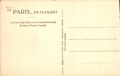 CPA Paris en flanant La Porte Saint Denis et les Grands Boulevards