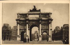 CPA Paris en flanant L'Arc de Triomphe du Carrousel 