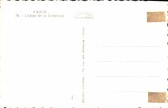 CPA Paris L'Eglise de la Madeleine 