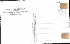 CPA Paris Jardin et palais du Luxembourg 