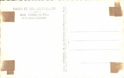 CPA Paris L'Hotel de Ville et le pont d'Arcole 