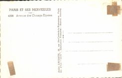 CPA Paris Avenue des Champs Elysees 
