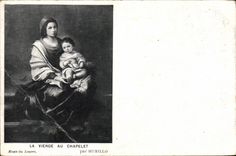 CPA Musee du Louvre La Vierge au Chapelet Murillo