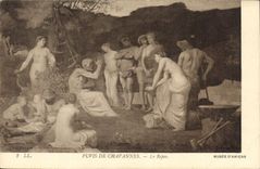 CPA Musee d Amiens Puvis de Chavannes Le Repos 