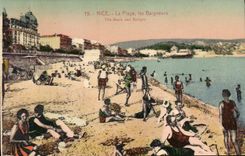 CPA Nice La Plage les Baigneurs 