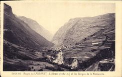 CPA Route du Lautaret La Grave et les Gorges de la Romanche 