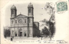 CPA Paris Eglise Saint Francois Xavier 