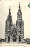 CPA Lepine Marne Eglise Notre Dame la Facade 