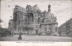 CPA Paris Eglise St Eustache Rue Montmartre 