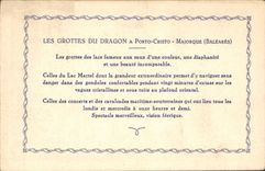 CPA Cuevas del Drach Mallorca Manton chinesco