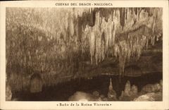 CPA Cuevas del Drach Mallorca Bano de la Reina Victoria 