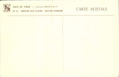 CPA Paris Marche aux Fleurs Quai de l'Horloge 
