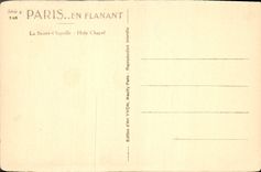 CPA Paris La Sainte Chapelle 