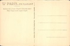 CPA Paris Interieur de la Sainte Chapelle 