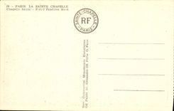 CPA Paris La Sainte Chapelle Chapelle haute 