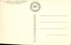 CPA Paris La Sainte Chapelle Portail de la Chapelle haute Le Peche Originel 