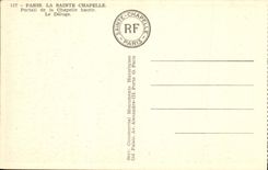 CPA Paris La Sainte Chapelle Portail de la Chapelle haute Le Deluge 