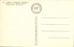 CPA Paris La Sainte Chapelle Portail de la Chapelle haute Construction de l'Arche 