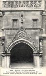 CPA Paris La Sainte Chapelle Portail au sud donnat sur l'Oratoire 