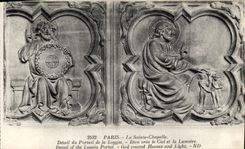 CPA Paris La Sainte Chapelle Detail du Portail de la Loggia 