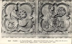 CPA Paris La Sainte Chapelle Detail du Portail de la Loggia 