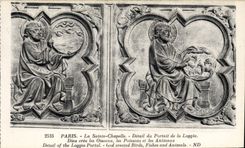 CPA Paris La Sainte Chapelle Detail du Portail de la Loggia 