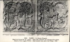 CPA Paris La Sainte Chapelle Detail du Portail de la Loggia 